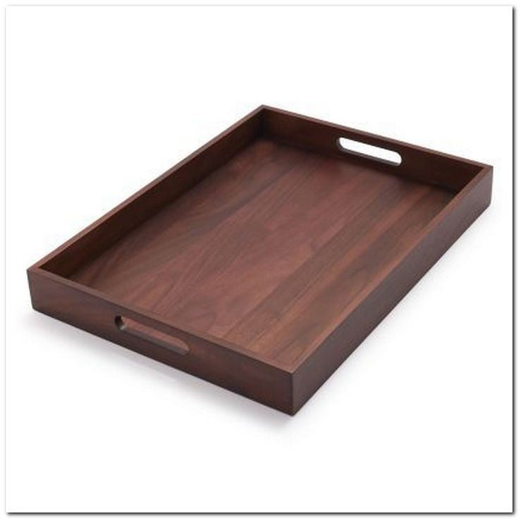 ‘Classic Wood Pair’ Serving Tray in Mango Wood (Set of 2)