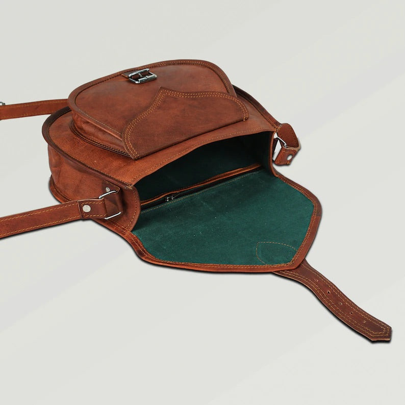 Leather Saddle Bag